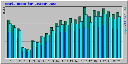 Hourly usage for October 2022