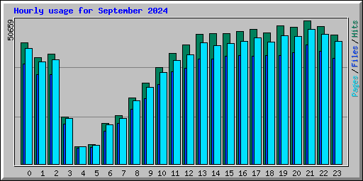 Hourly usage for September 2024