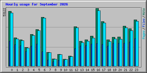 Hourly usage for September 2026